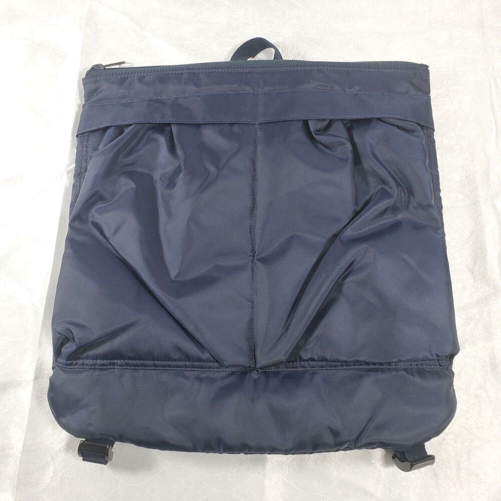 JW Anderson x UNIQLO Navy Blue Reversible Helmet Bag Backpack Tote 17x18